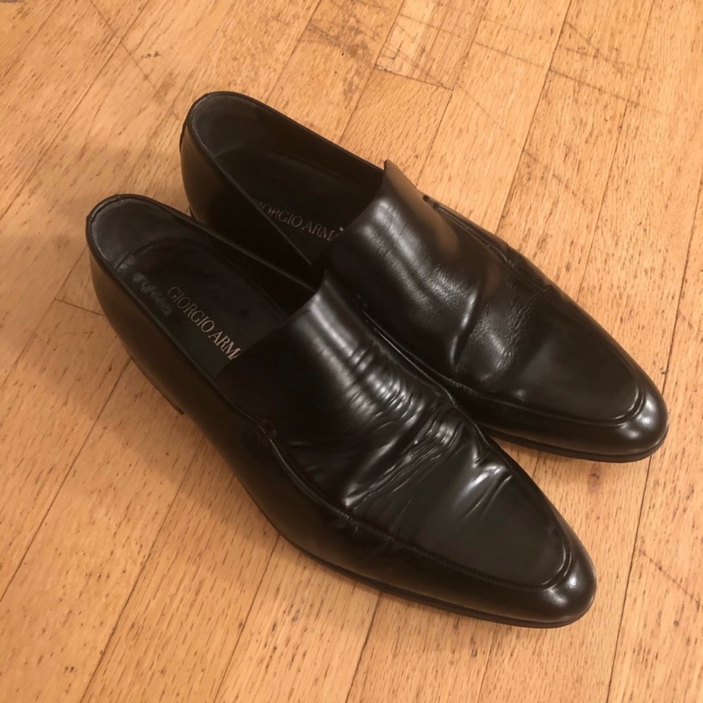 Giorgio Armani Men’s Black Loafers